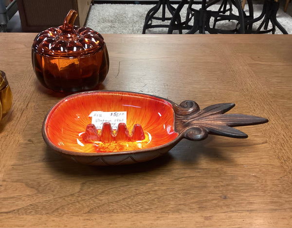 Treasure Craft of Hawaii MCM Ceramic Pineapple Ashtray