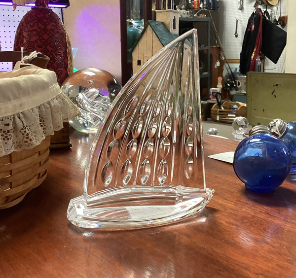 Waterford Crystal Sail Boat Paperweight