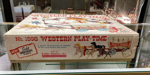 Archer's 1950’s Western Play-Time Children's Playset #1598 in Original Box