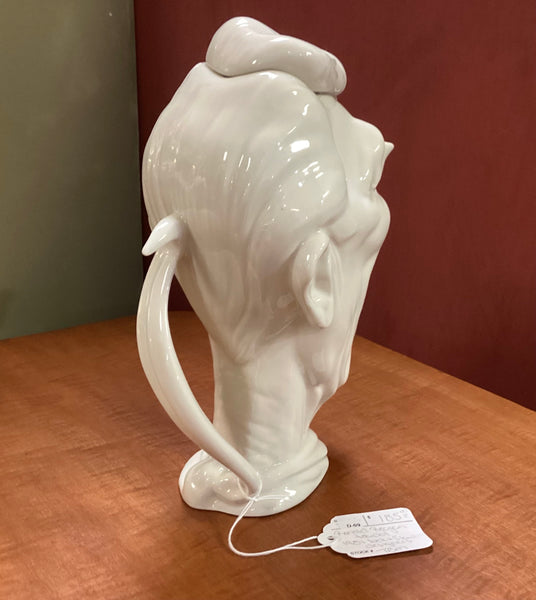 President Ronald Reagan White Ceramic Caricature Teapot by Hall 3099