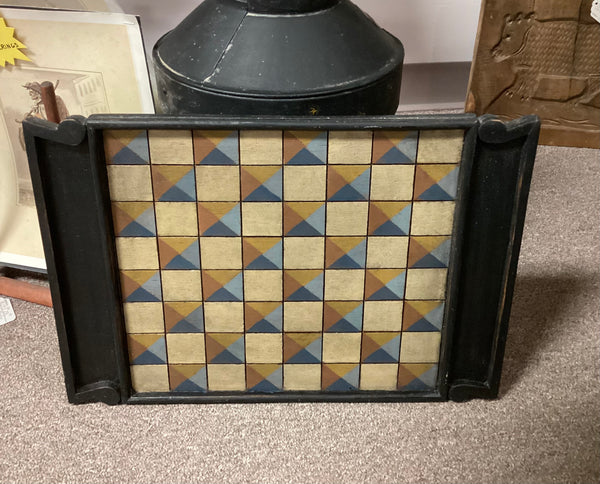Hand Painted Wooden Checkerboard