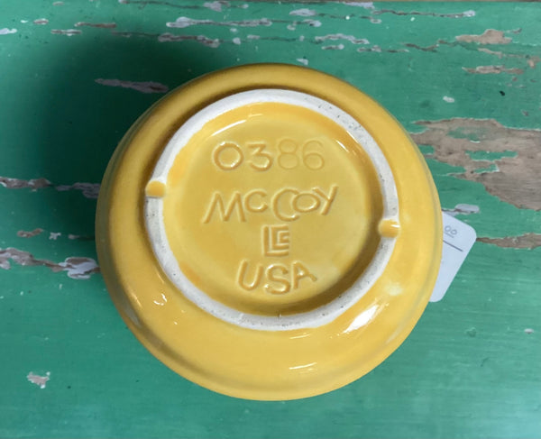 McCoy Yellow Happy Face Planter #0386