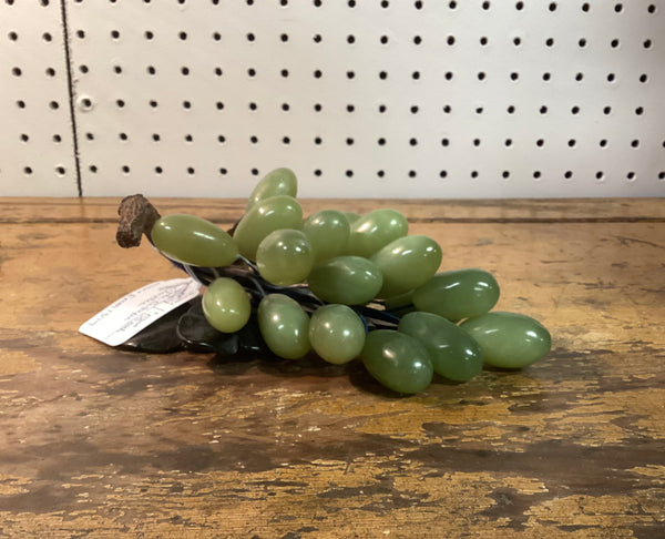 Jade Grape Cluster w/ Leaves and Stem