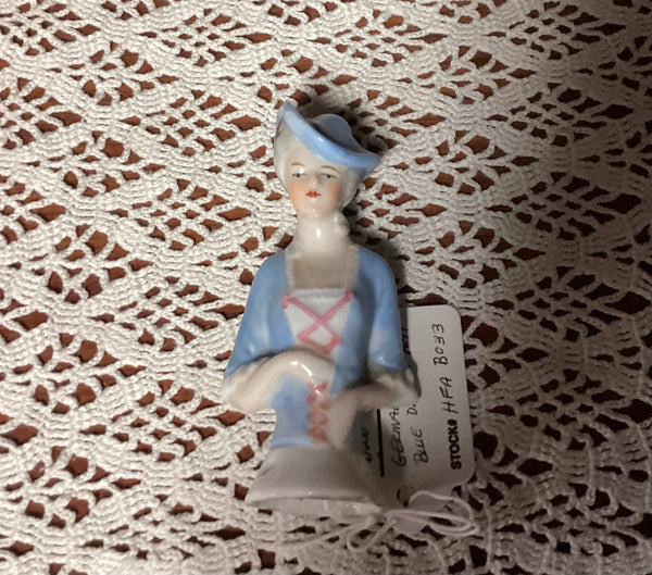 German Porcelain Half Doll Figure