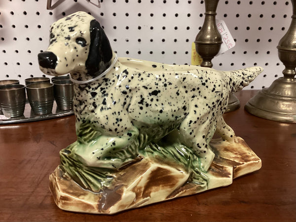 McCoy Pottery English Setter Dog Planter