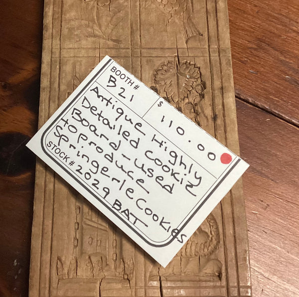 Antique Wood Springerle Cookie Board/Mold