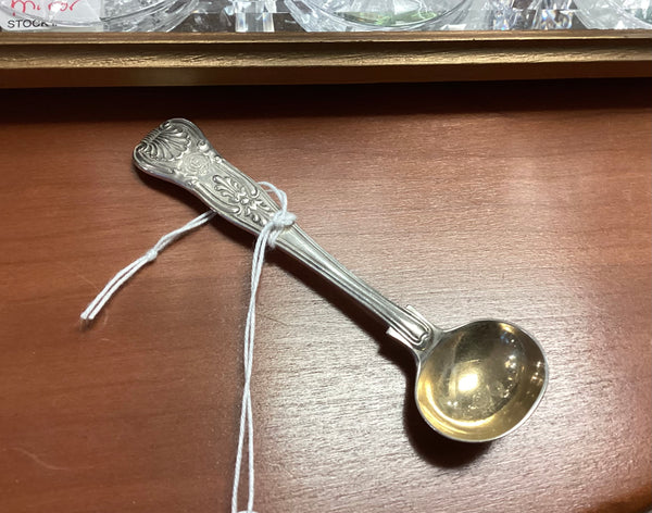 English Sterling Silver Master Salt Spoon