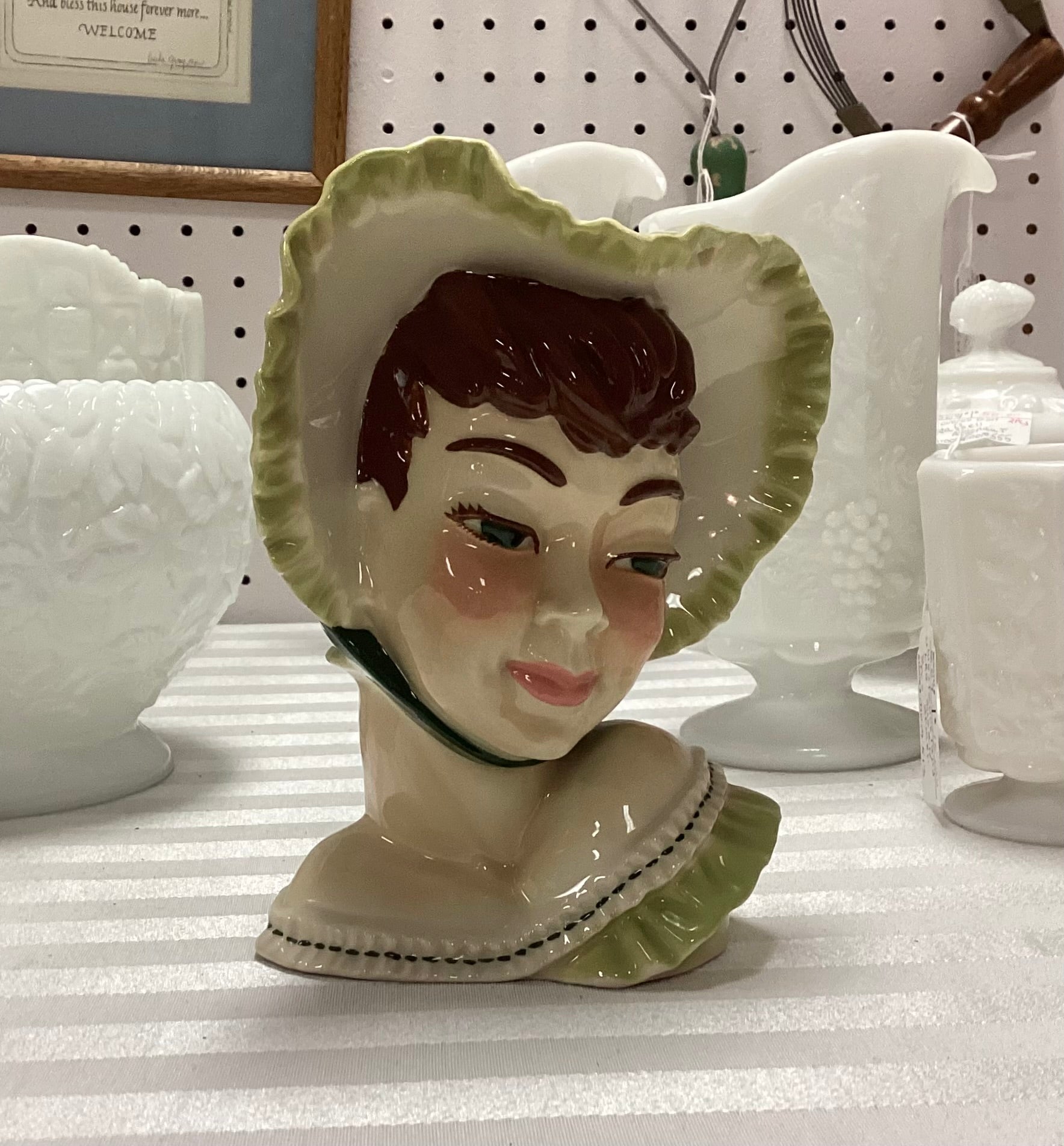 Ceramic Arts Studio “Barbie” Lady Head Vase
