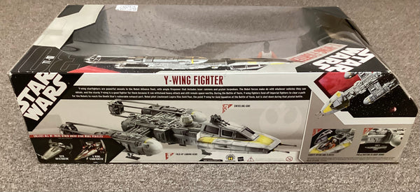 Collectible Star Wars Y-Wing Fighter w/ Pilot & R5-F7 Droid Play Set NIB