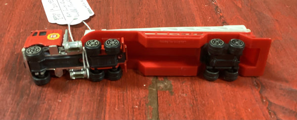 Toy Metal Tractor Drawn Plastic Ladder Truck Made in Macao