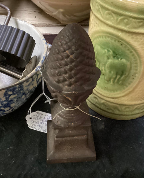 Vintage Cast Iron Acorn Finial