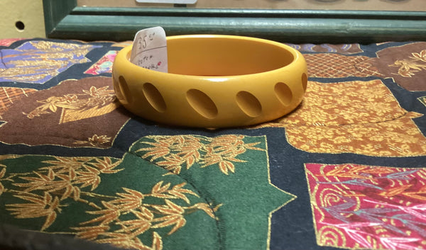 Bakelite Butterscotch Bangle Bracelet
