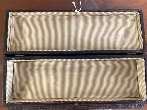 Pressed Celluloid Glove Box w/ Stag Head Decoration