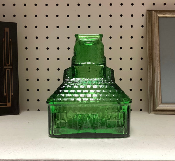 Wheaton N.J. Green Glass Bank Flint Glass Manufacturers