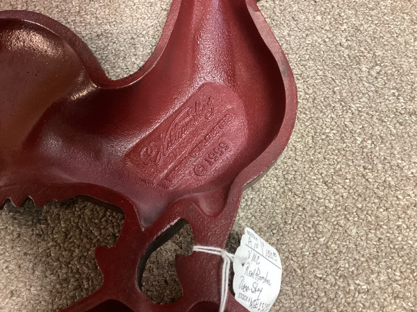 Virginia Metalcrafters 1999 Williamsburg Red Rooster Cast Iron Doorstop