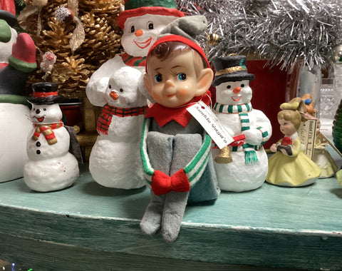 Vintage Christmas Knee Hugger Elf