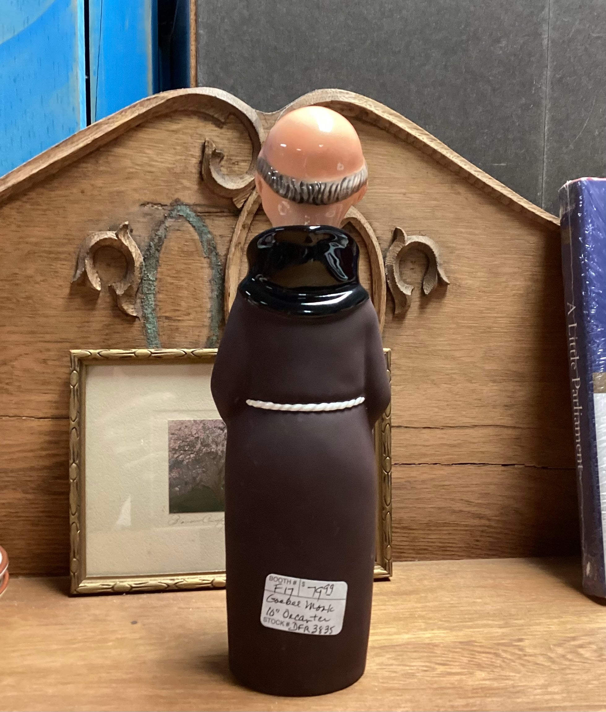 Goebel W. Germany Friar Tuck Decanter w/ Cork Stopper – Williamsburg  Antique Mall