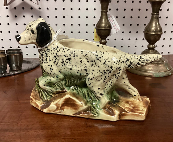 McCoy Pottery English Setter Dog Planter