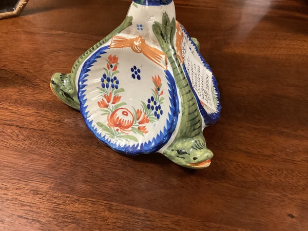 Henriot Quimper  Eel Candlestick