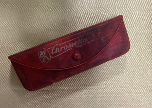 Hohner Vintage 1950’s Chrometta 8 Harmonica Key of C w/Case