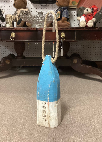 Painted Wood Nautical Buoy Numbered from Maine