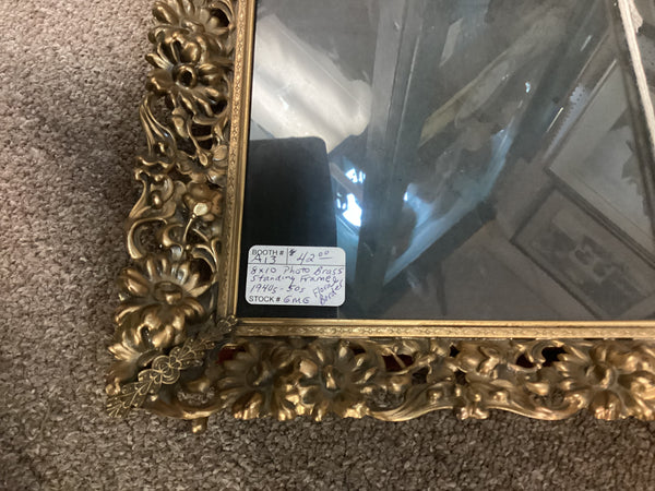 Brass Easel Style Vintage Picture Frame 8 x 10