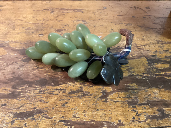 Jade Grape Cluster w/ Leaves and Stem