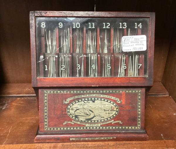 Boye Needle Co. Crochet Hook Store Display Case
