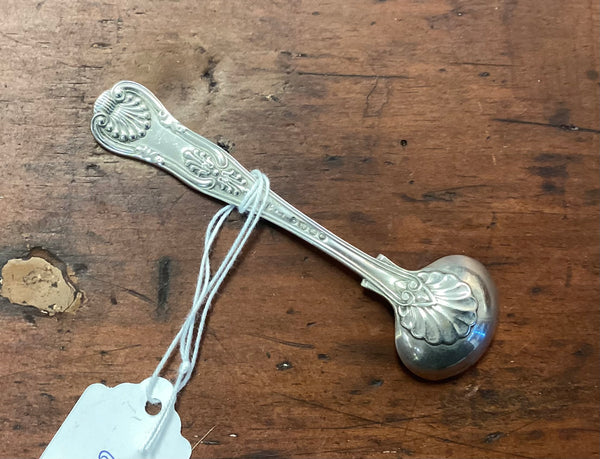 English Sterling Silver Master Salt Spoon