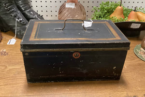 Antique Metal Lock Box