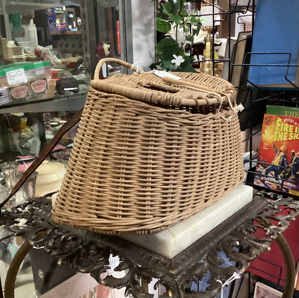 Vintage Wicker Fishing Creel