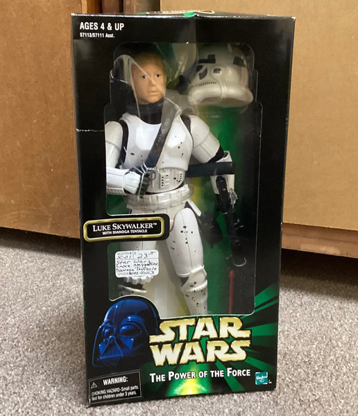 Star Wars Power of the Force Luke Skywalker w/ Dianogo Tentacle Action Figure NIB