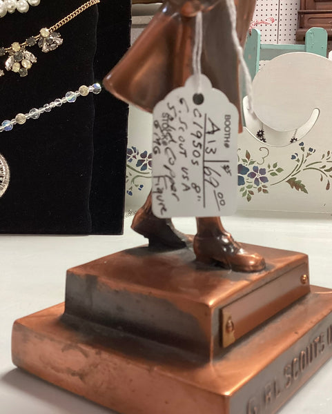 Marjorie Daingerfield Girl Scouts USA Copper Statuette