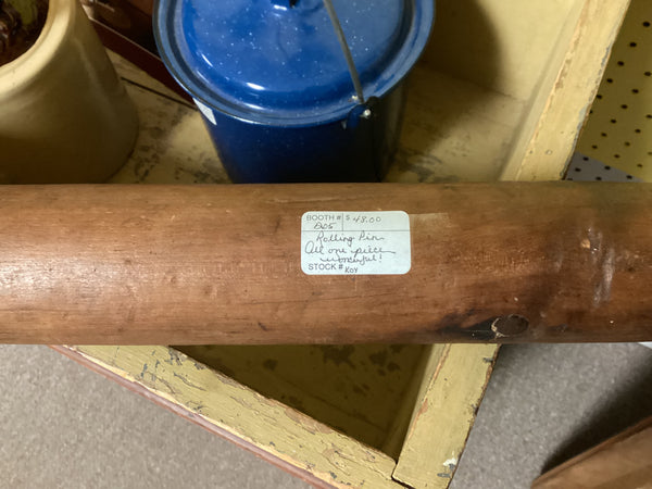 Solid Piece Wooden Rolling Pin