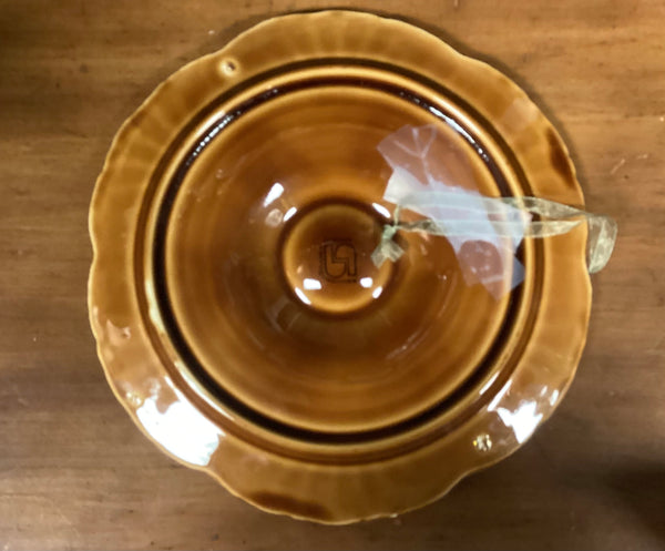 Sarreguemines Barbotine French Majolica Oyster Plate