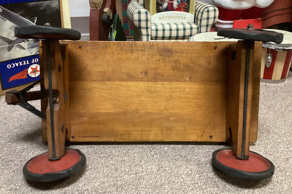 Wooden Toy Bingo Coaster Wagon All Original