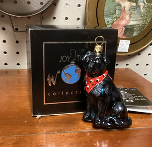 The Pet Set Betty White Signed Black Lab Ornament