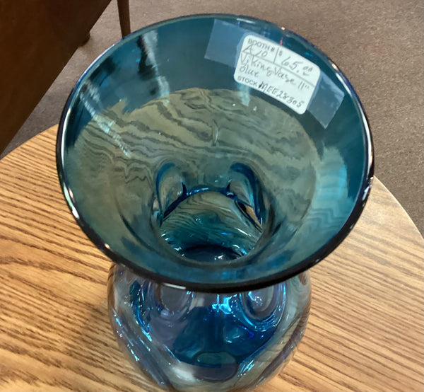 Viking Blown Glass Bluenique Vase