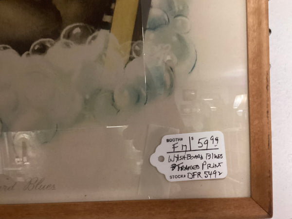 Washboard Blues Framed Vintage Print