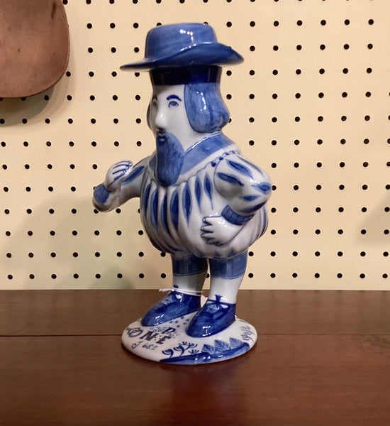 Williamsburg Reproduction Authentic Delft Mr. Nobody Decanter
