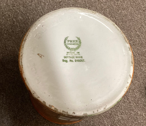 Price Kensington Ye Olde Cottage Biscuit Barrel w/ Lid