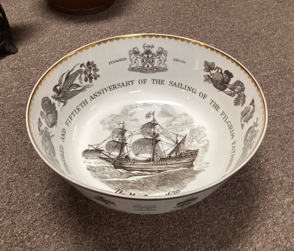 Royal Worcester The Mayflower Bowl 350th Anniversary