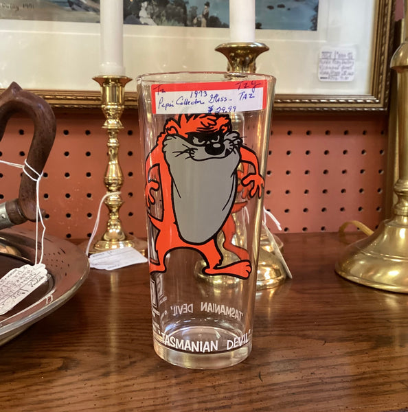 Pepsi 1973 Collectors Series Tasmanian Devil Glass