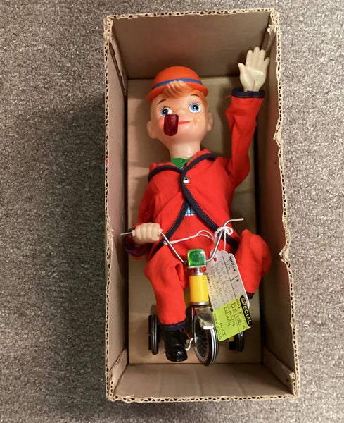 Battery Operated 1960's Toy Cycling Daddy w/ Original Box