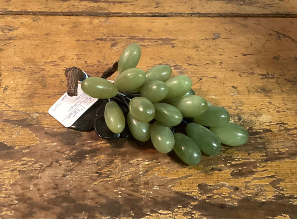 Jade Grape Cluster w/ Leaves and Stem