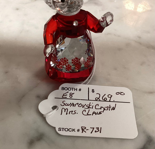 Swarovski Crystal Mrs. Claus Figurine