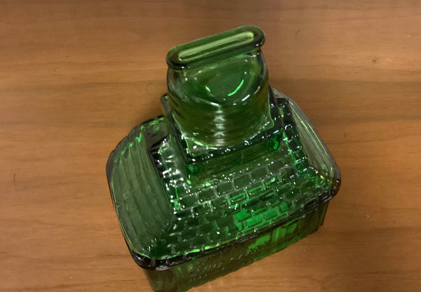 Wheaton N.J. Green Glass Bank Flint Glass Manufacturers