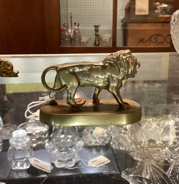 Lions Club International Brass Lion Figure