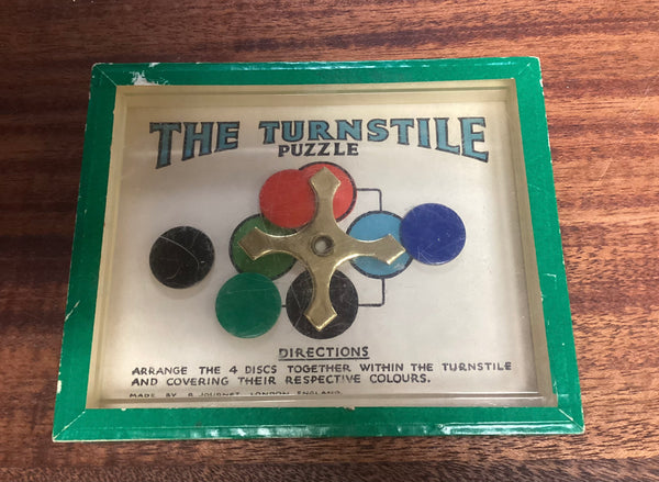 The Turnstile Puzzle Game by R. Journet & Co.