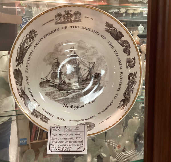 Royal Worcester The Mayflower Bowl 350th Anniversary